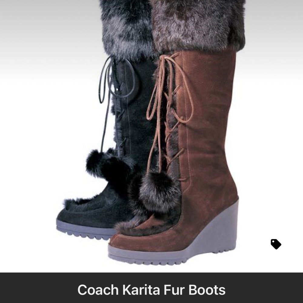 --Sold-- Coach Karita Suede Boots